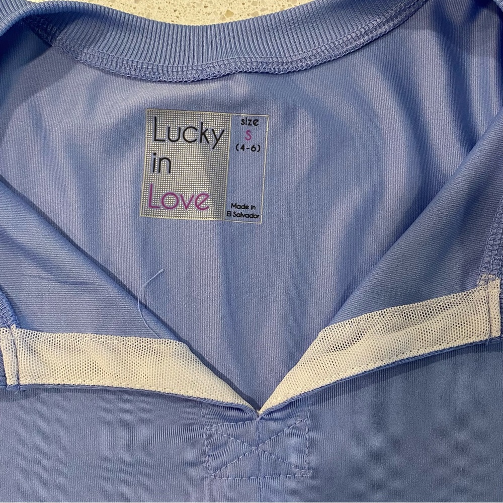 Lucky in Love shirt Size Small 4-6 Tennis Pickleball